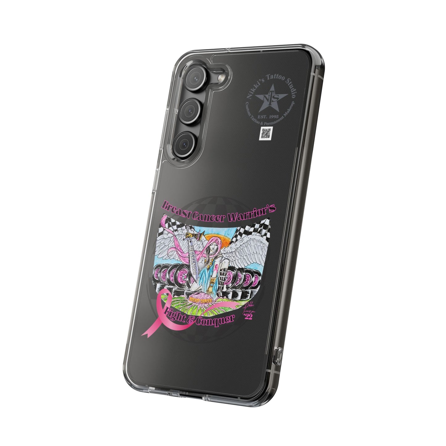 Phone Case - Breast Cancer Warrior by Nikki