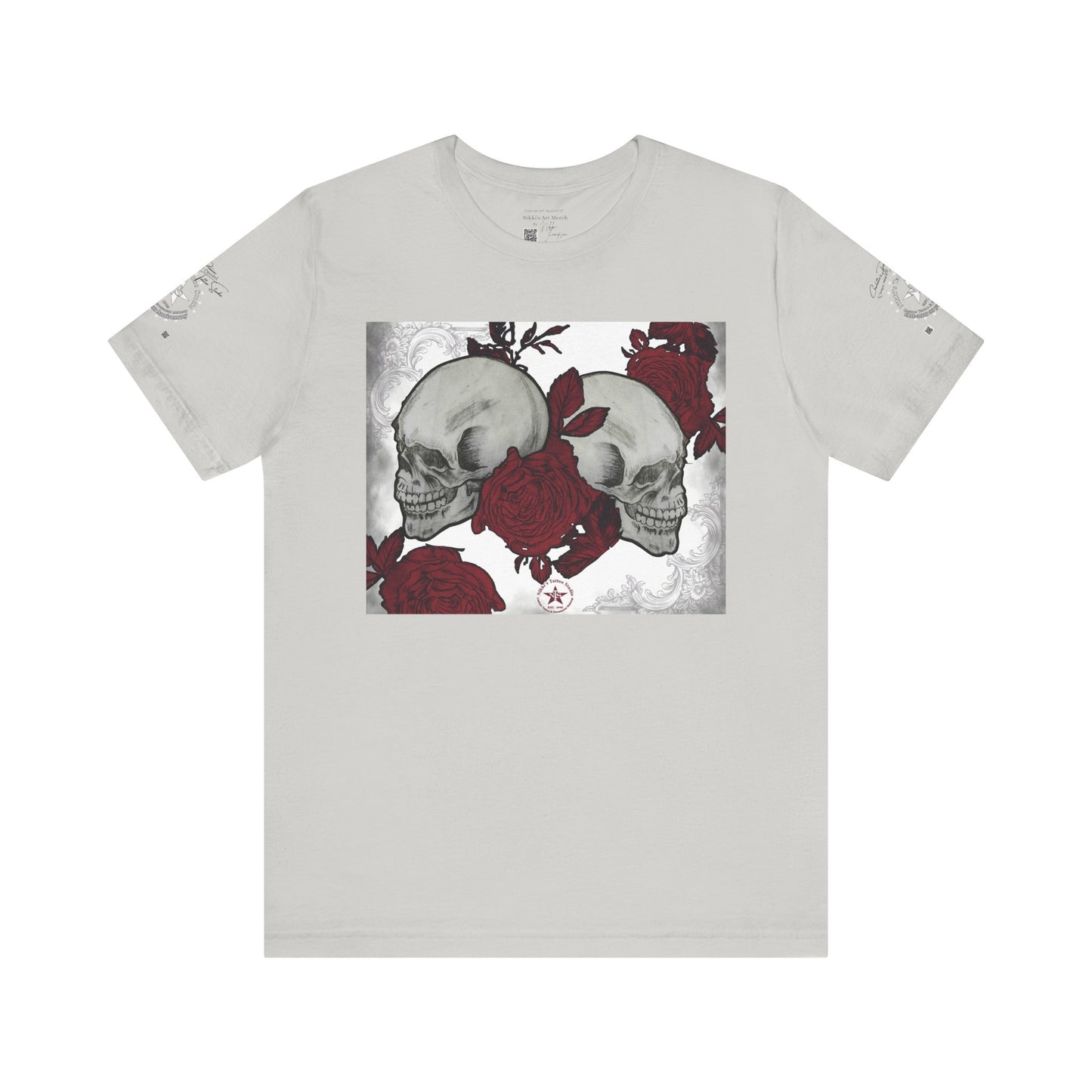 Skulls and Roses Art by Nikki - 30th Anniversary Unisex Jersey Short Sleeve Tee