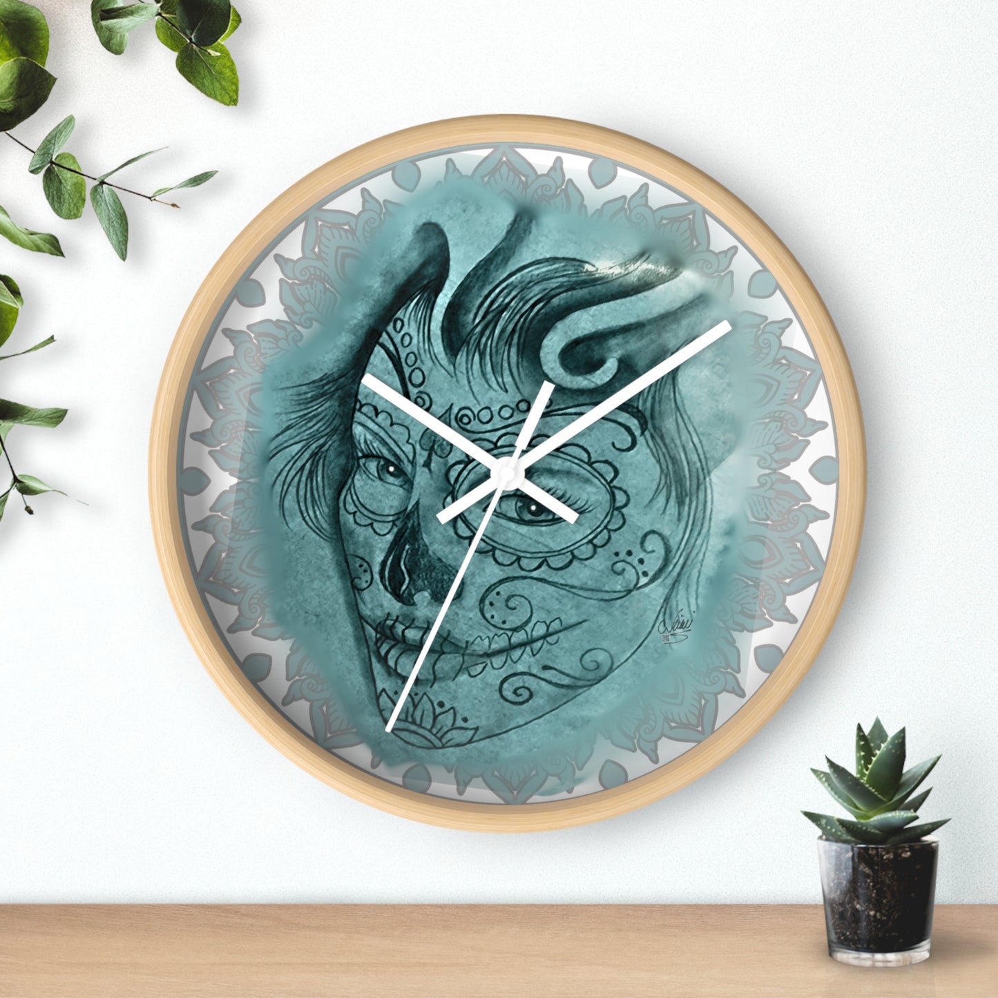 Wall Clock - Beautiful Face by Nikki