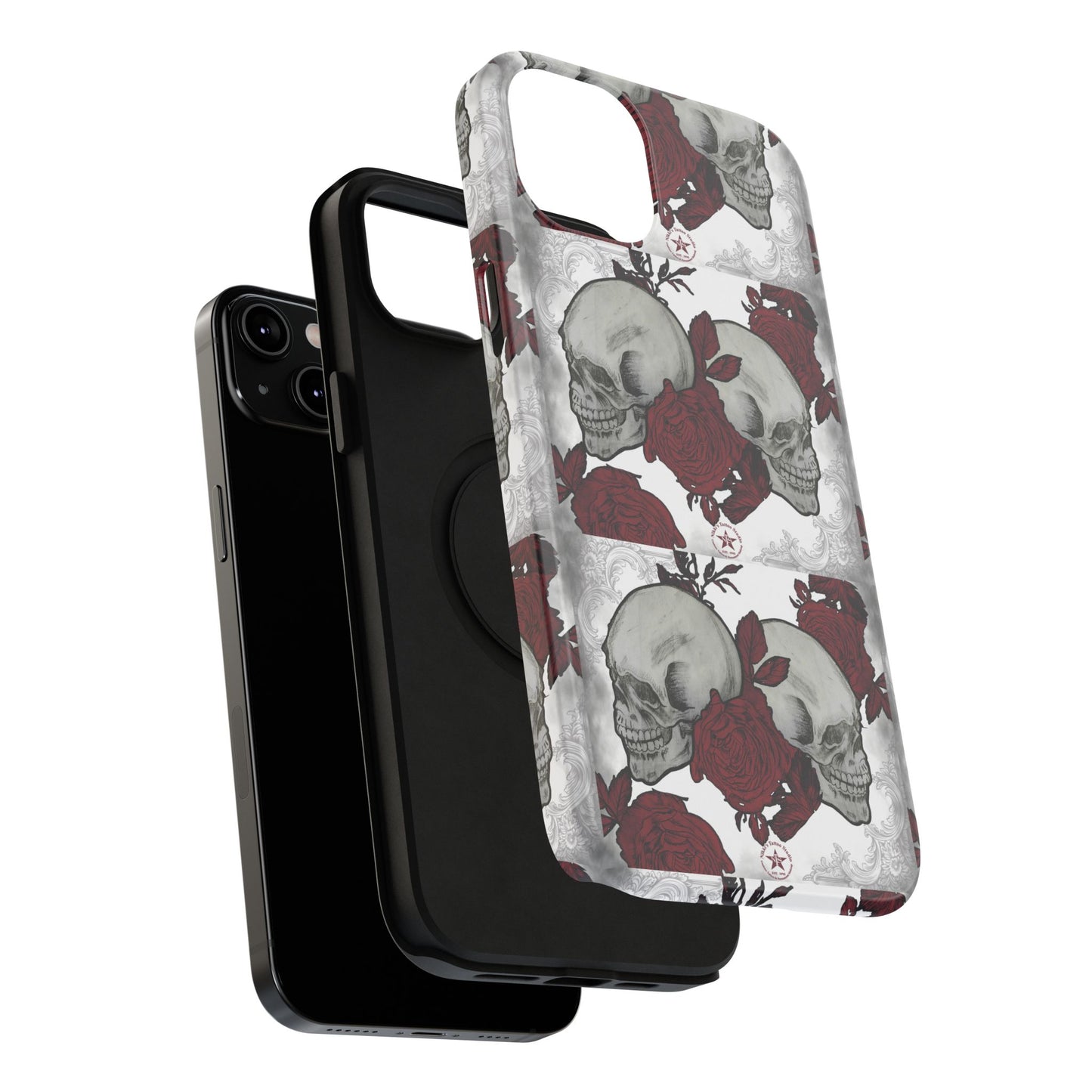 Skulls and Roses by Nikki - iPhone Case