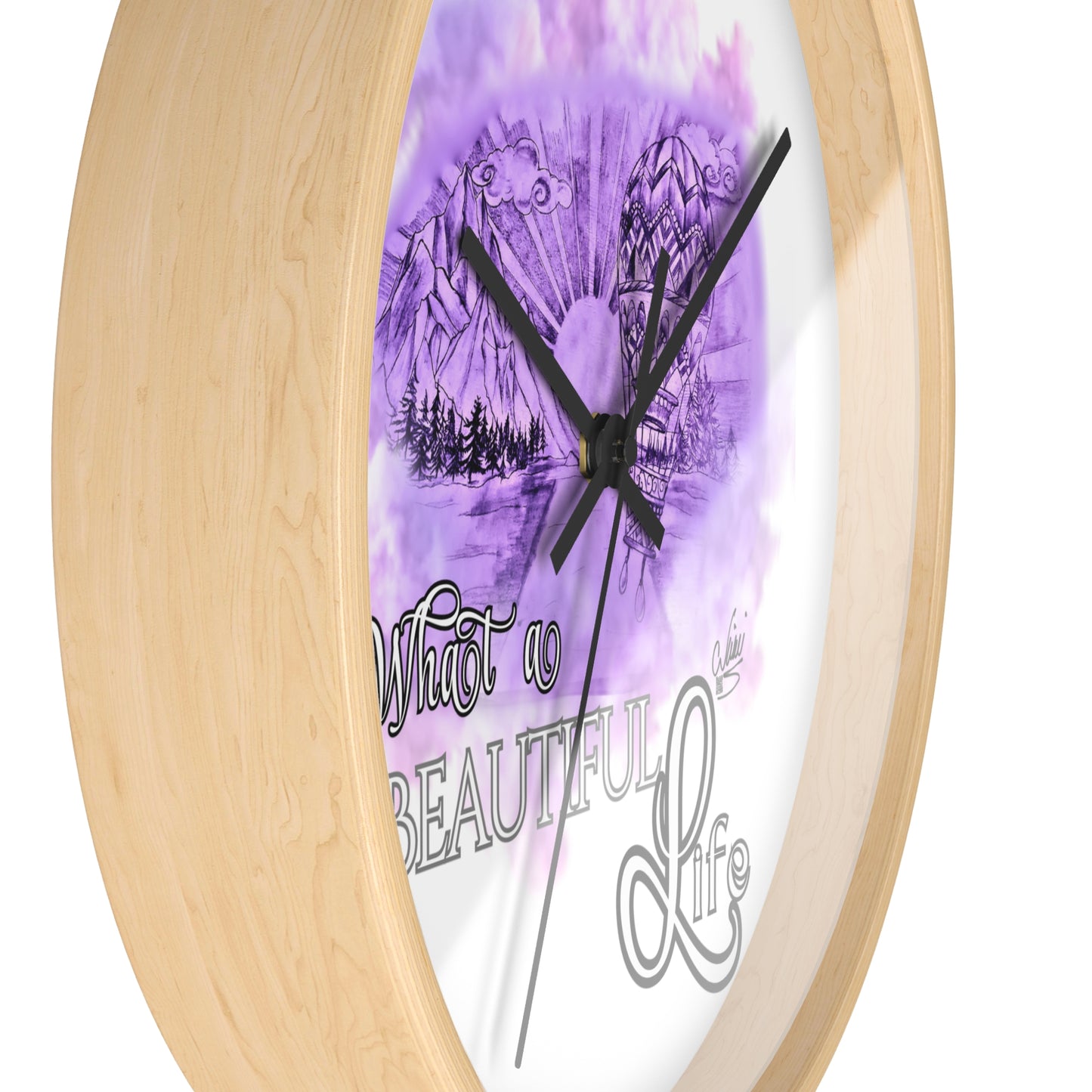Wall Clock - What A Beautiful LIfe by Nikki