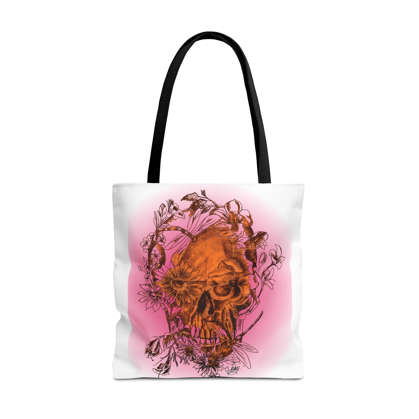 Floral Skull Tattoo by Nikki - Tote Bag (3 Sizes)