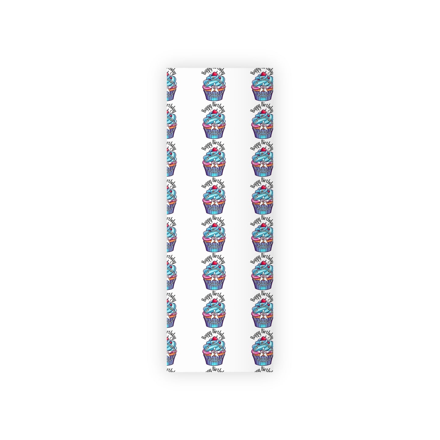 Nikki's Tattoo Studio - BIRTHDAY Cupcake Gift Wrapping Paper Rolls, 1pc