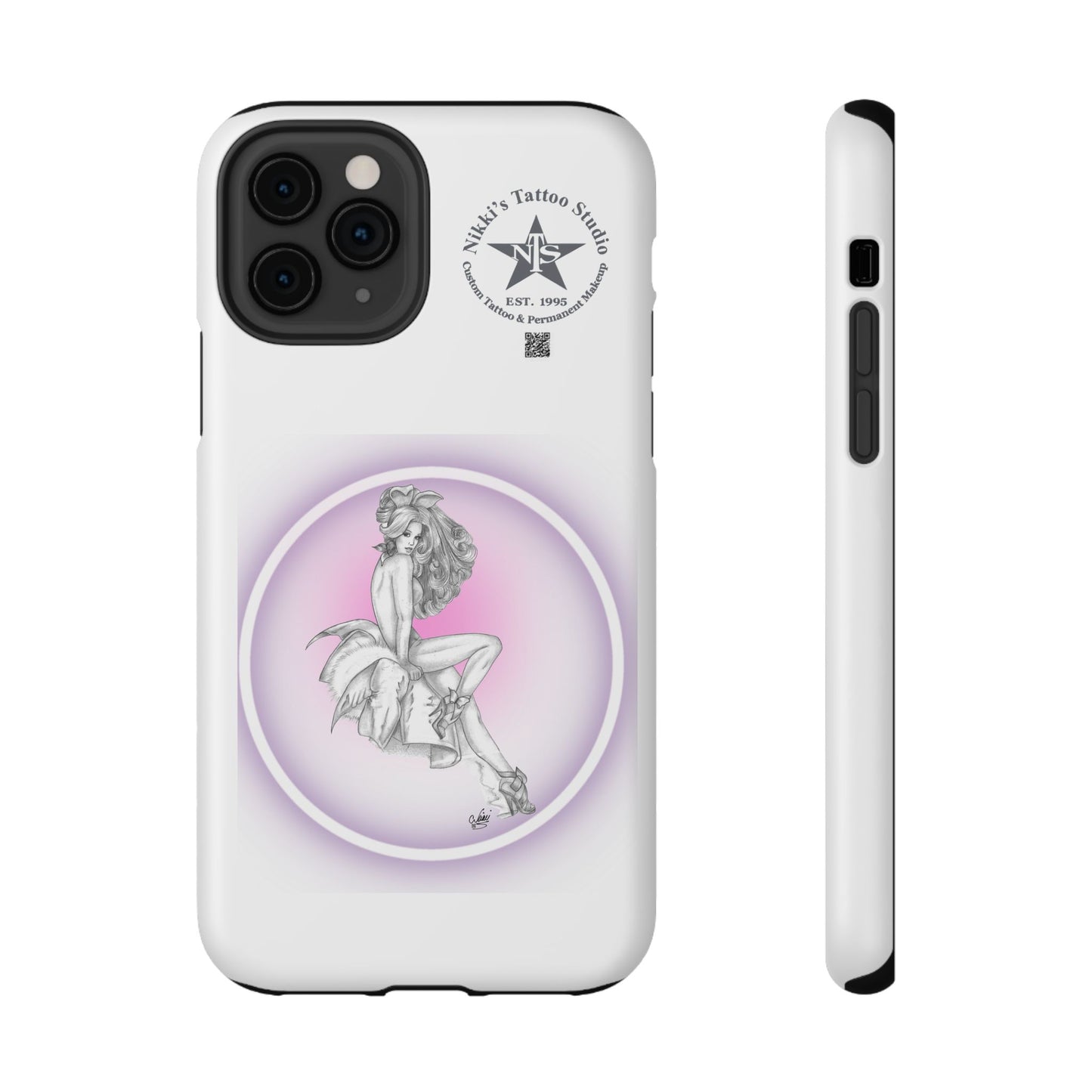 Phone Case: Pin Up Bunny Girl by Nikki