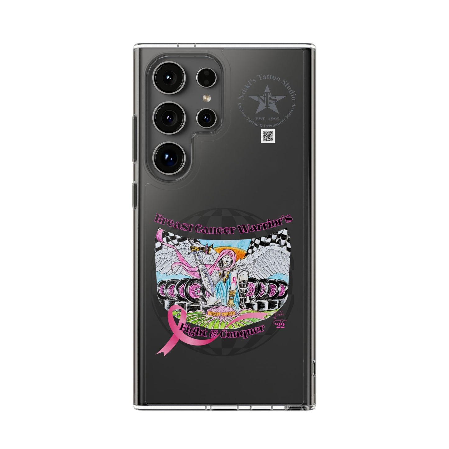 Phone Case - Breast Cancer Warrior by Nikki